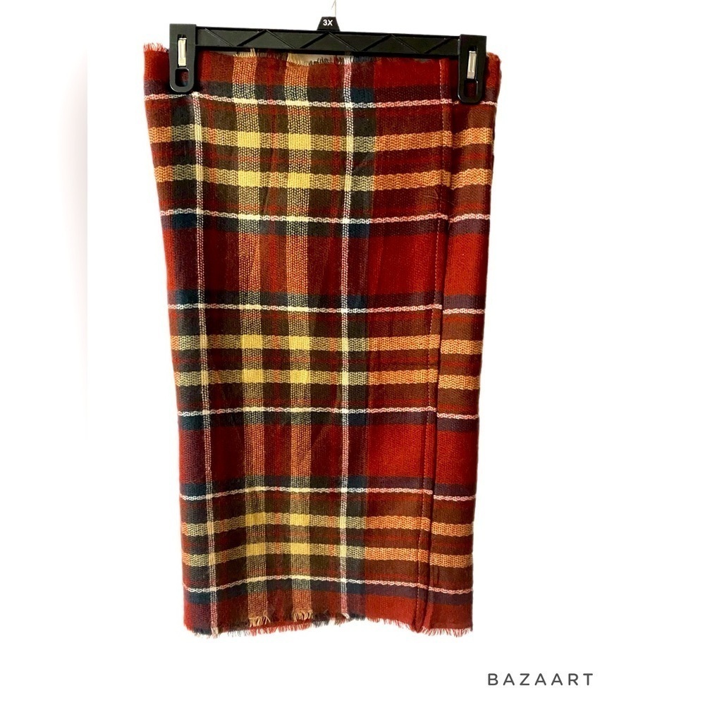 LOOK by M, Infinity Scarf, Wool blend, Unisex, Neutral, Outlander, Plaid